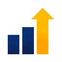 three columns showing growth