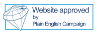 Website approved by Plain English Campaign